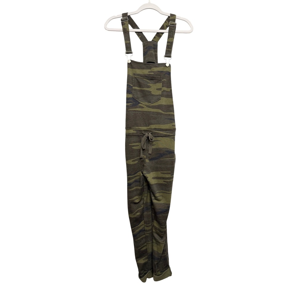 Z Supply Womens Camo Overalls Green Camouflage French Terry Jumpsuit ZP181305S